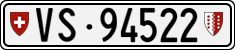 License plate of Switzerland, Cars