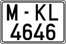 License plates of Spain, 1971 year series