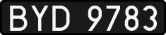 License plates of Poland, 1976 year system