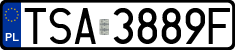 License plates of Poland, Regular car plates