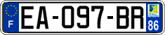 French license plate, SIV (ordinary)