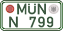 German license plate, Regular plates