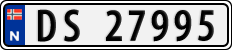 License plate of Norway, Cars