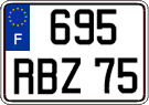 French license plate, FNI