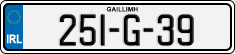 License plate of Ireland, Regular plates