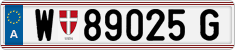License plate of Austria, Regular plates