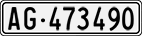 License plate of Switzerland, Cars