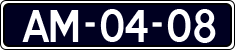 License plate of the Netherlands, Imported oldtimers (cars)