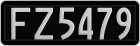 License plate of New Zealand, AB1(234)