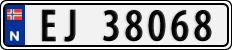 License plate of Norway, Cars