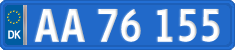 License plate of Denmark, Diplomatic