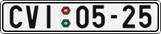 License plate of the Czech Republic, Cars (1960)