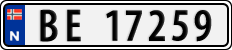 License plate of Norway, Cars