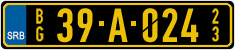 License plate of Serbia, Diplomatic