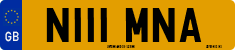 License plate of the United Kingdom, 1983 year system