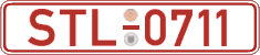 German license plate, Red license plates