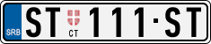 License plate of Serbia, Cars