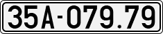 License plate of Vietnam, Cars