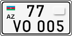 License plate of Azerbaijan, Cars