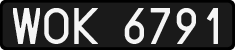 License plates of Poland, 1976 year system