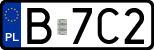 License plates of Poland, Regular car plates