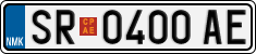License plate of North Macedonia, Regular plates (2012)