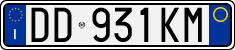 License plate of Italy, Cars (1994 year series)