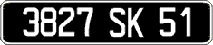 French license plate, FNI