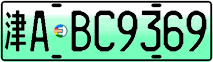 License plate of China, Electric vehicles