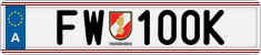 License plate of Austria, Official services and consulates