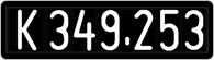 License plate of Austria, 1947 year system