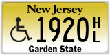 New Jersey, Vehicles for disabled persons (A/B XXXX / XXXX A/B)