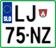 License plate of Slovenia, Motorcycles