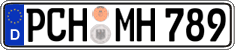 German license plate, Regular plates