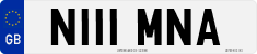 License plate of the United Kingdom, 1983 year system