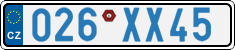 License plate of the Czech Republic, Diplomatic
