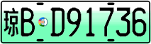 License plate of China, Electric vehicles