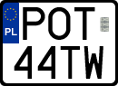 License plates of Poland, Special vehicles and motorcycles