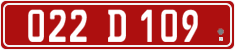 License plate of Georgia, Diplomatic