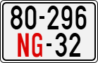 License plate of Vietnam, Diplomatic