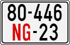 License plate of Vietnam, Diplomatic