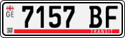 License plate of Georgia, Export transit plates