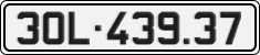 License plate of Vietnam, Cars