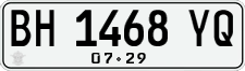 License plate of Indonesia, Regular plates