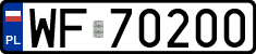 License plates of Poland, Regular car plates