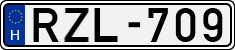 license plates of Hungary, Cars (1990)