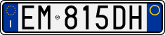 License plate of Italy, Cars (1994 year series)