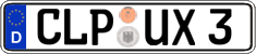 German license plate, Regular plates
