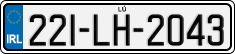 License plate of Ireland, Regular plates
