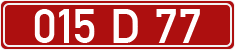 License plate of Georgia, Diplomatic
